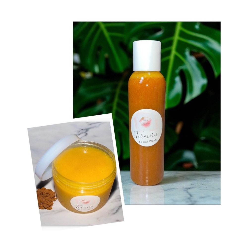 Turmeric Facial Wash and Scrub Set